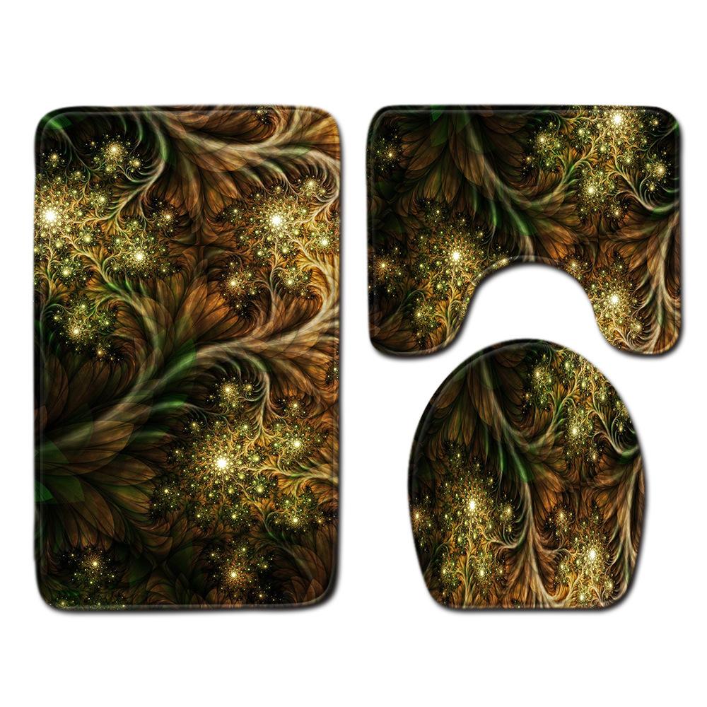 

Крутой узор Коврик для ванной туалетный набор из трех предметов 45cmx75cm