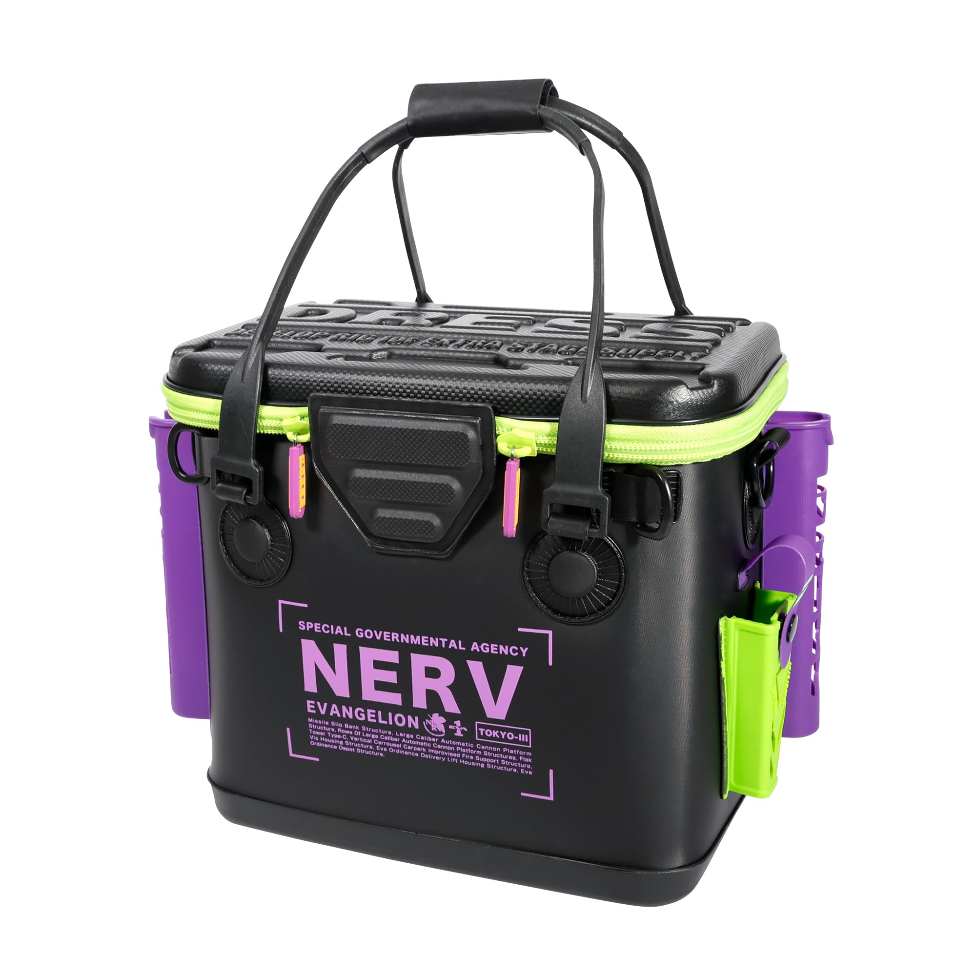 

EVA x DRESS Mini 17L Evangelion Collaboration Fishing Rod EVA Waterproof Storage Tackle Bag Bucket/Buck, Approx. 17L, Holder, Multi-Function Case,