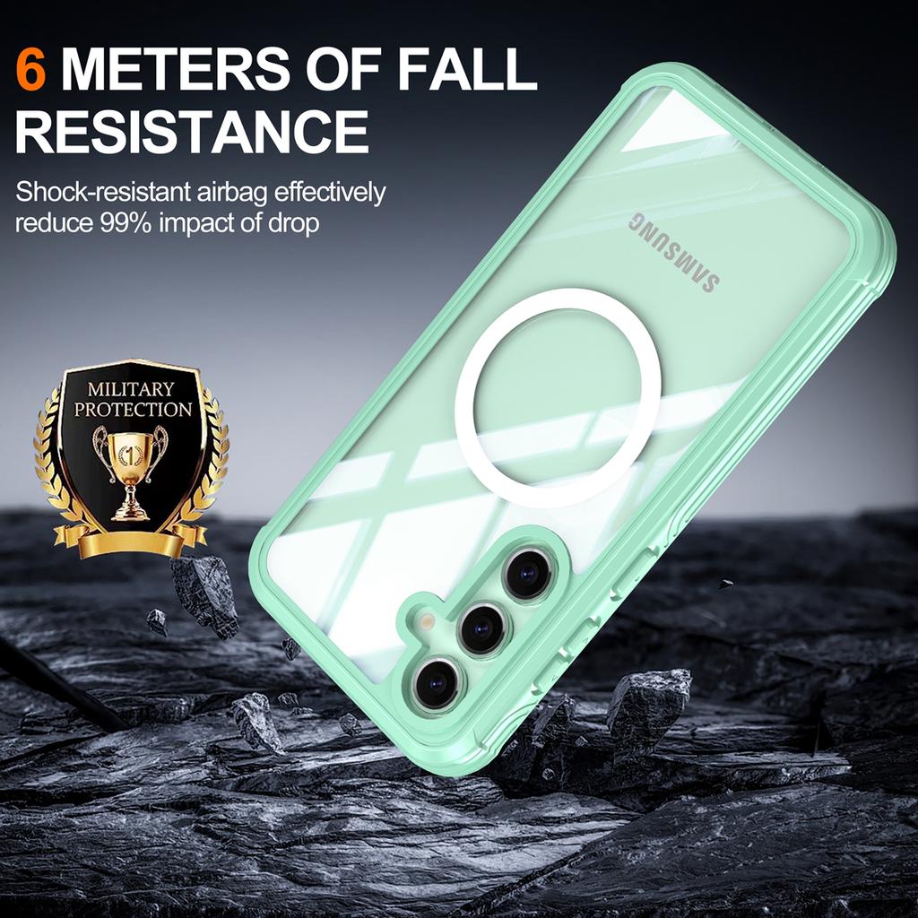 Tempered Glass Protector Case for Samsung galaxy A16 S24FE S24 Plus S23 Ultra A55 Transparent 360 Full Protective Clear TPU Case