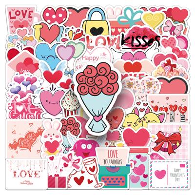 50 Notes Manuscrites Saint-Valentin Graffiti Frais Festival Guka Créatif DIY Autocollants Valise Skateboard