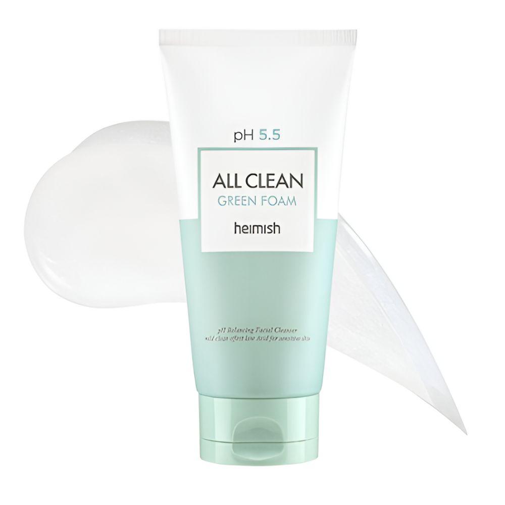 Heimish All Clean Green Foam Gentle Low pH Facial Cleanser Korean Skincare 150g