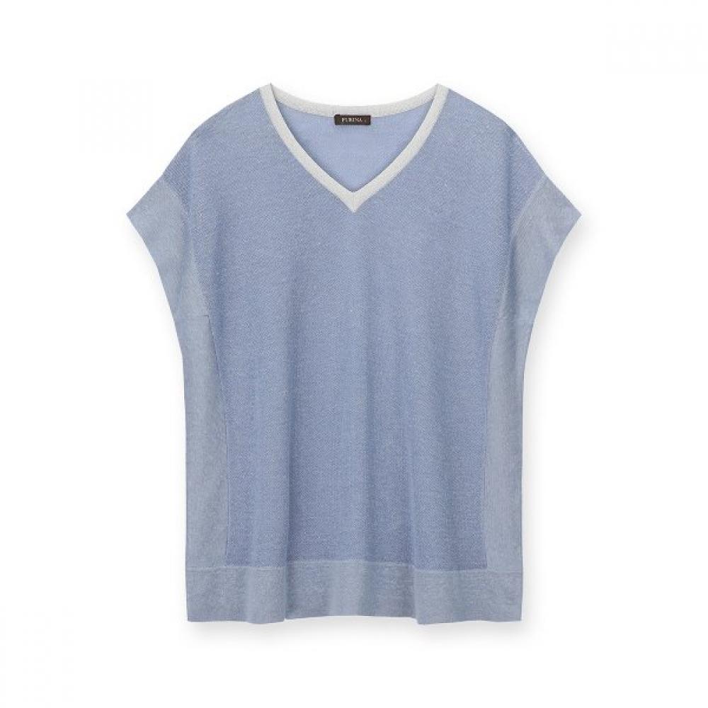 Furina Sailun Capsleeve KniT T shirT Skye/M (90)