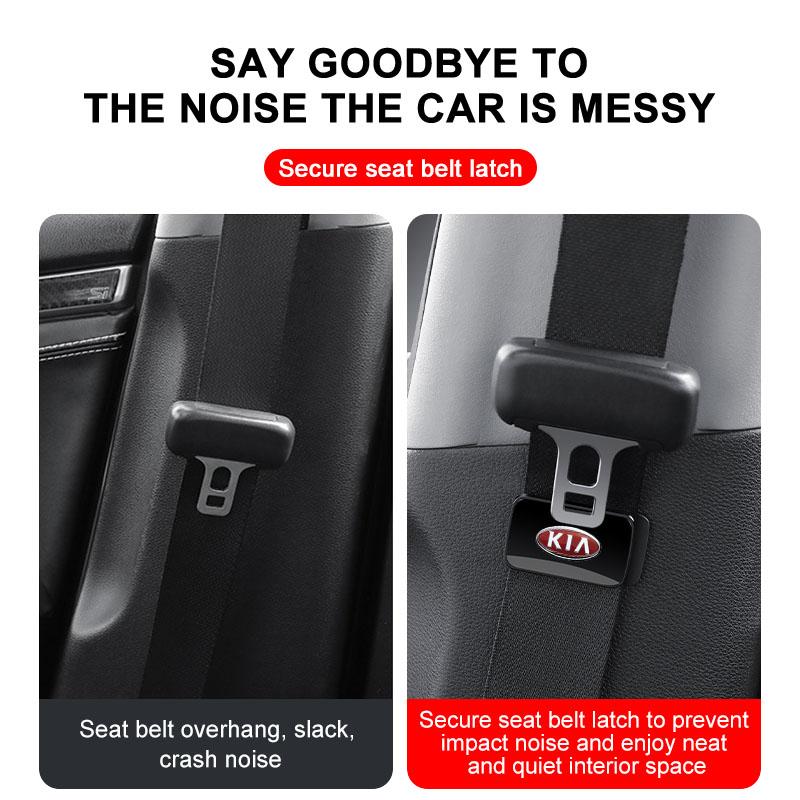 2026 Hot Car Sticker 1/2Pcs Adjustable Auto Seat Belt Holder Stabilizer Fastener Clip Limiter For KIA Rio Ceed Sportage Sorento