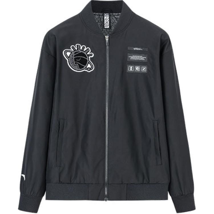 

Anta Баскетбольная серия Повседневная быстросохнущая куртка Мужские куртки Базовый черный 152311611S-4 L