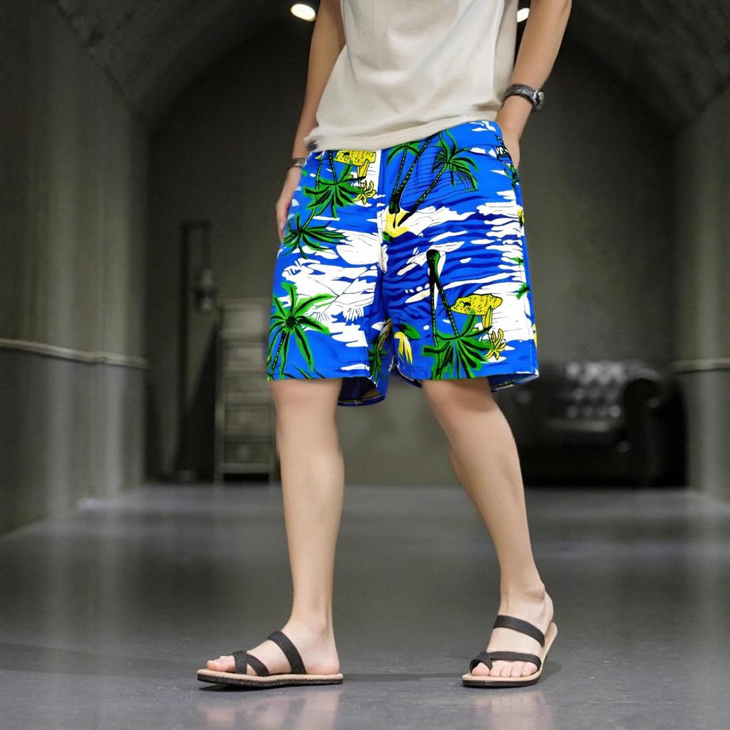 Men's Quick-Dry Camouflage Beach Shorts: European & American Style Swimming and Casual Wear