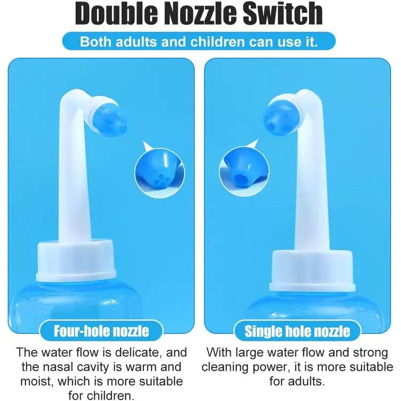 300/500ML Nose Wash Cleaner Nasal Irrigator Rinse Bottle Nose Protector Avoid Allergic Rhinitis For Adults Children Neti Pots