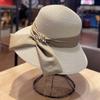 Women's Summer Straw Hat, Foldable Beach Hat, Face-shading Sun Hat, Pearl Bow Fisherman Hat, Sun Hat