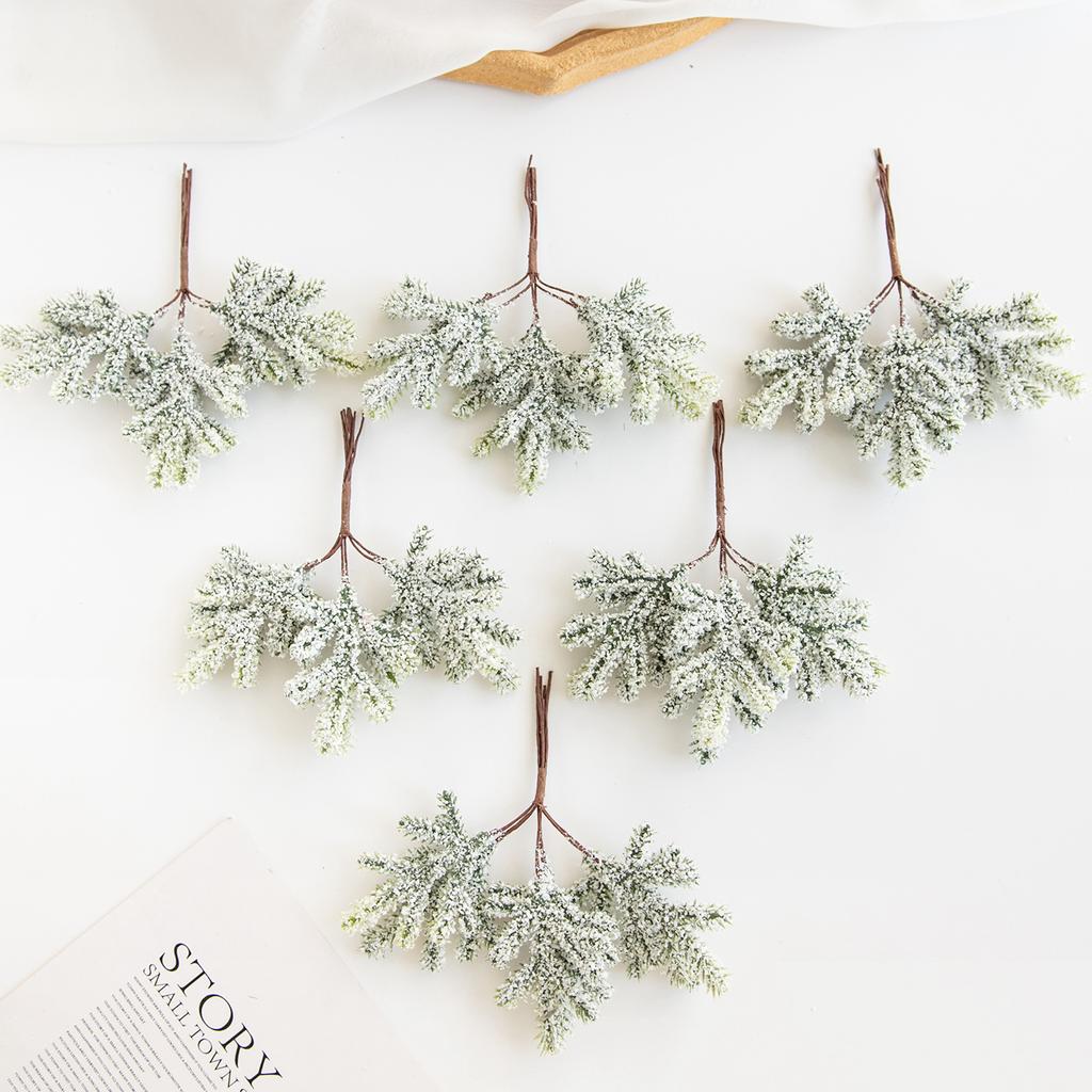 Artificial Plant Green Leaves Cactus for Home Christmas Decoration DIY Wreath Material Craft Wedding Banquet Accessories