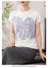 Summer Style Ice Silk Short-Sleeved T-Shirt & Knit Cardigan for Middle-Aged and Elderly Women