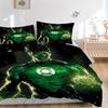 3pcs Green Lantern Duvet Cover Set (1 Duvet Cover + 2 Pillowcases, No Core) - Comfortable, And Breathable Bedroom Decoration yy251104028