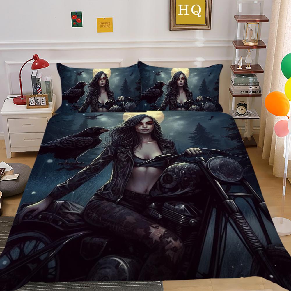 Hot Sale Duvet Cover Set Woman Man Bedding Suit Single Double Size Microfiber Home Bedclothes Bedroom Decor