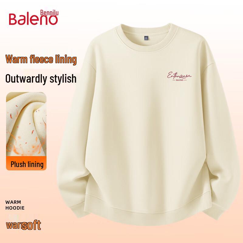 Baleno Men s American Letter Print Crewneck Sweatshirt 4XL