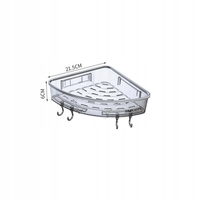 Double Corner Bathroom Shower Shelf