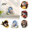 Lustige Tier-Wandaufkleber 3D-Maus-Aufkleber, Realistisches, leicht abziehbares und aufklebbares Decal, Wasserdichte PVC-Kunst zum Anbringen für Schlafzimmer, Wohnzimmer