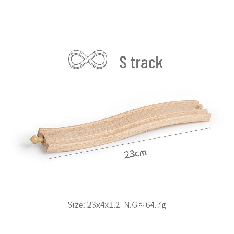 Magnetic Wooden Train Bridge Blocks for Kids - Compatible with All Brands