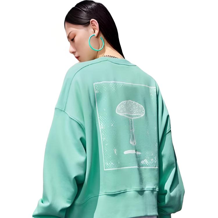 Li Ning Sweatshirt Women's Green AWDS662-2