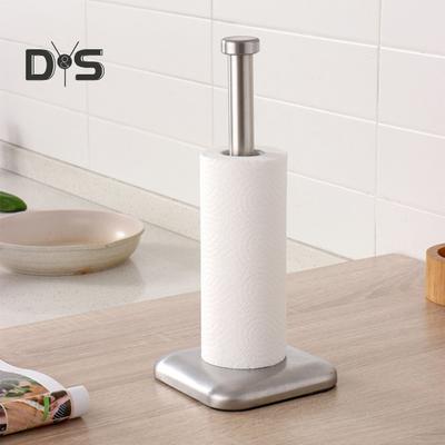 Porta Rotolo di Carta Assorbente da Appoggio con Base Stabile Superficie Lucida Antiruggine Porta Rotolo di Carta Assorbente per Bagno Cucina
