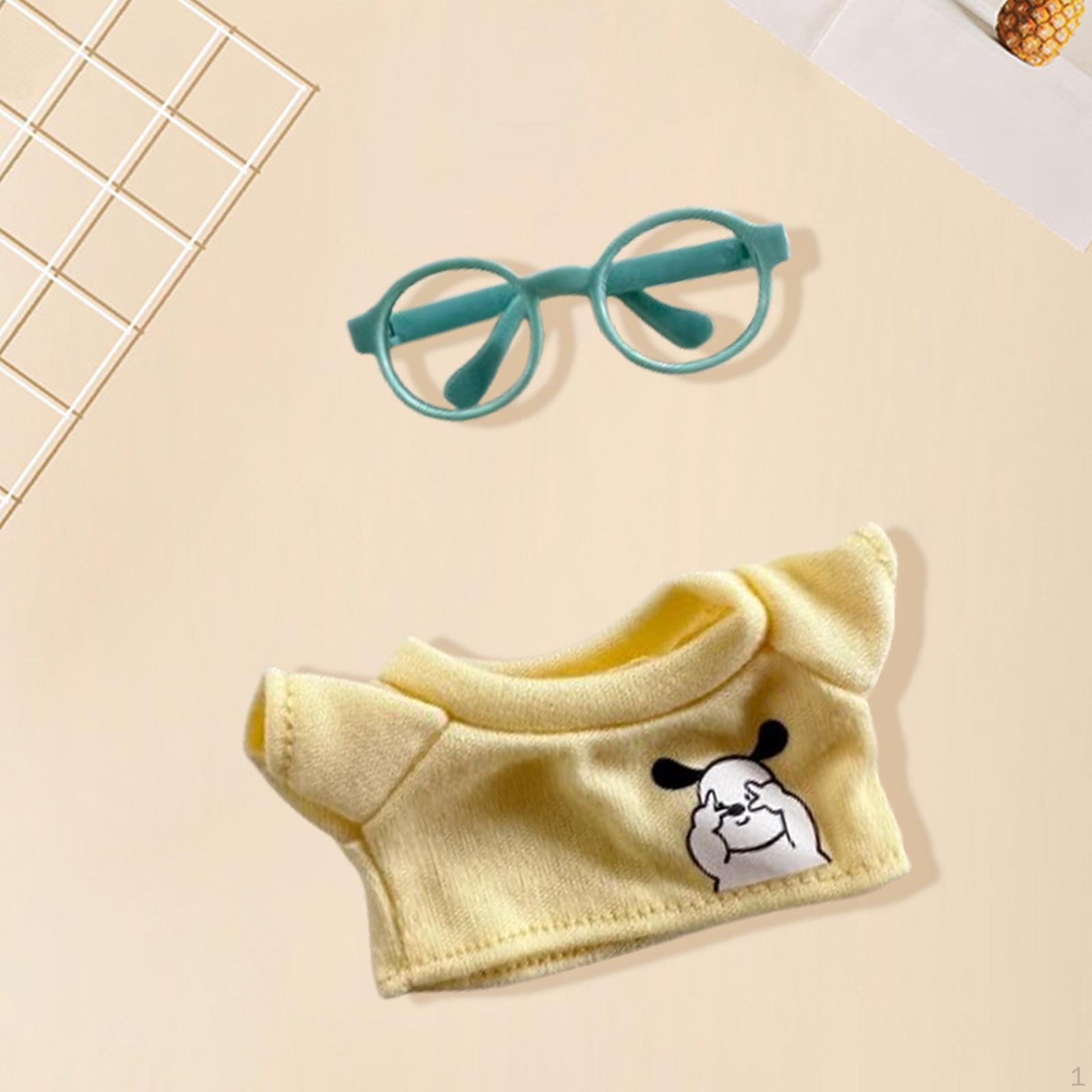 

Набор кукольной одежды Милый костюм Аксессуары Одежда для 17-сантиметровой подвески with blue glasses