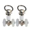 30Pcs Curtain Track Rollers Hooks Ceiling Gliders Twin Wheeled Carriers For Window Rods Curtain Rails