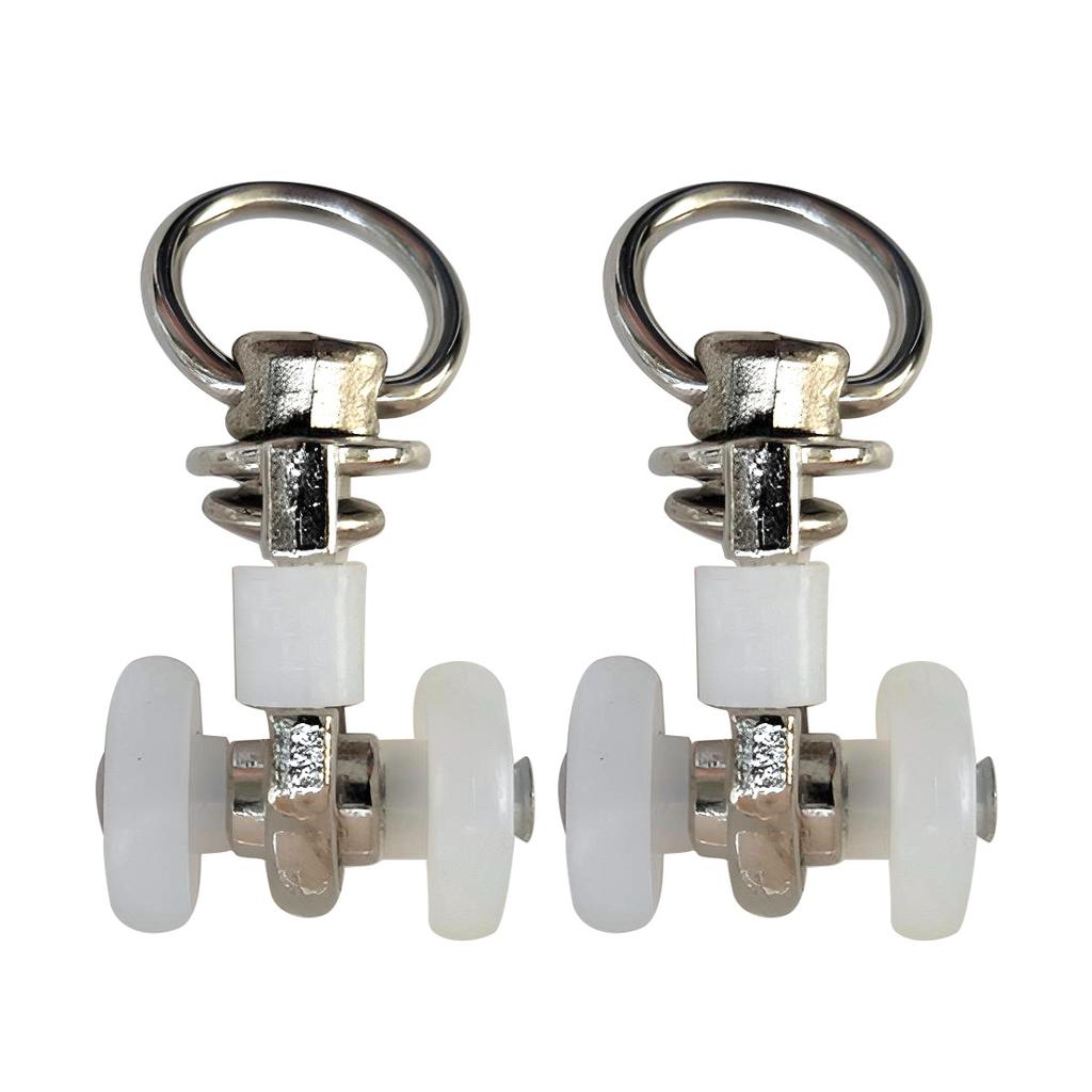 30Pcs Curtain Track Rollers Hooks Ceiling Gliders Twin Wheeled Carriers For Window Rods Curtain Rails