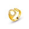 26 English Alphabet Adjustable Women's Fashion Rings