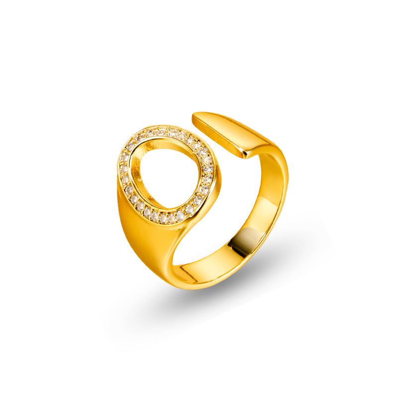 26 English Alphabet Adjustable Women's Fashion Rings