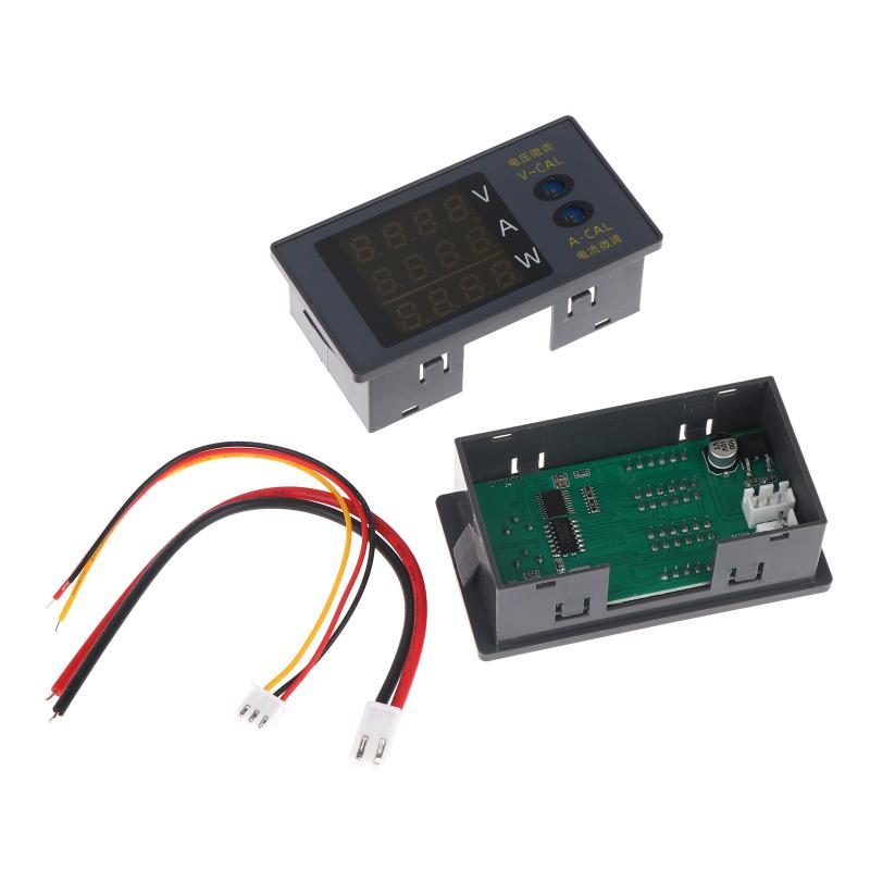 Four-Digit Digital Voltmeter Ammeter And Power Meter Dc 0-100V 10A 1000W Voltage And Current May Be Fine-Tuned