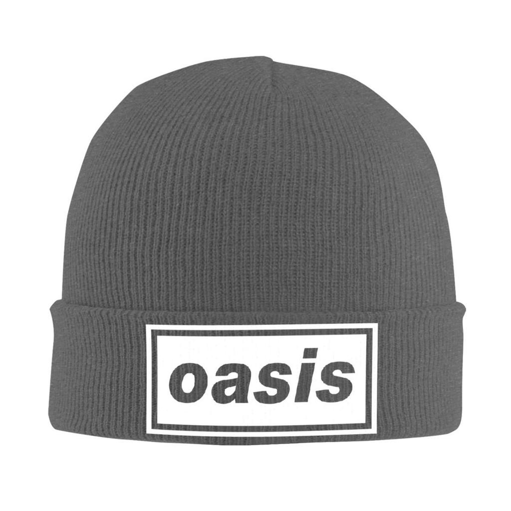 O-Oasis Logo Knitted Hat Women's Men's Beanies Winter Hats Acrylic Hip Hop Caps