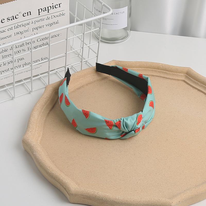 New Children's Fruit Pattern Headband Fabric Knot Headband Cute Sweet Headband Hair Accessories for Girls