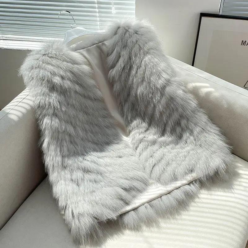 WTEMPO Damen Plüschweste Winter Herbst Pelzweste Ärmellose Sherpa Jacke Mode Sexy Shealing Gilet