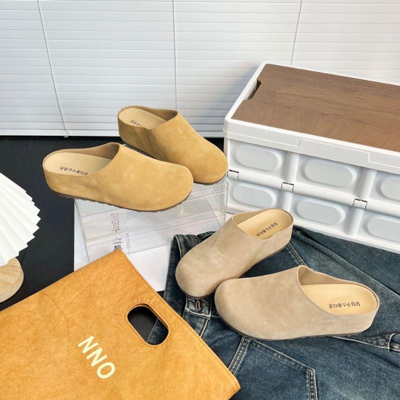 Retro Baotou women's summer new soft bottom casual versatile with skirt casual half slippers