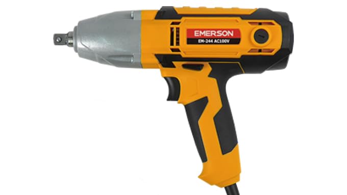 Emerson Hybrid Wrench Jack Up Function Impact Wrench Function AC100V Torque Limiter Function Variable Trigger Maximum Thin Long Socket Included &