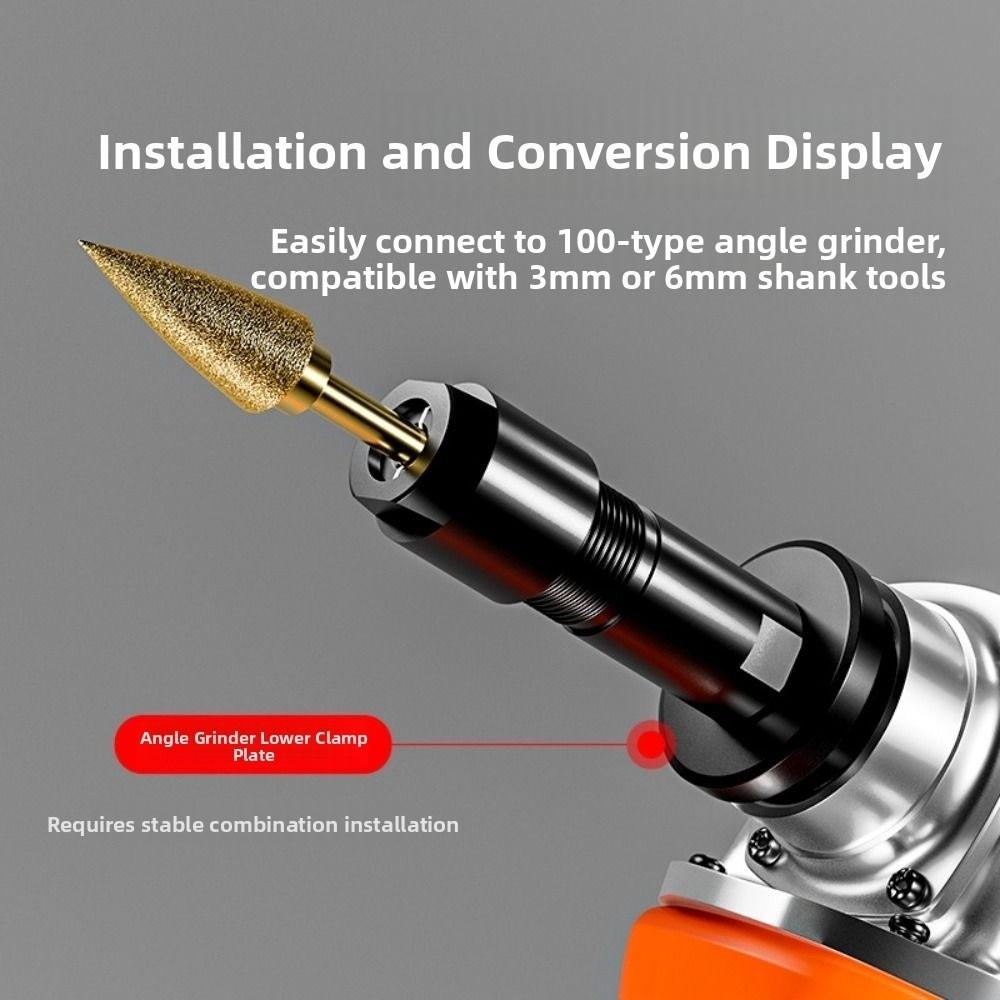 3/6mm Electric Angle Grinder Conversion Head  for 100 Type Angle Grinder and M10 X 1.5 Thread