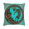 Fashion Kokopelli The Flute Player Throw Pillow Case Home Decorative Aboriginal Tribal Pattern Cushion Cover 40x40 Pillowcover