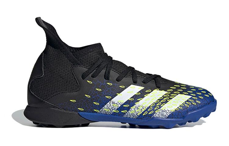 adidas PREDATOR Abrasion Resistant Breathable Mid Top Kids' Soccer Shoes Black Blue Kids' FY0624