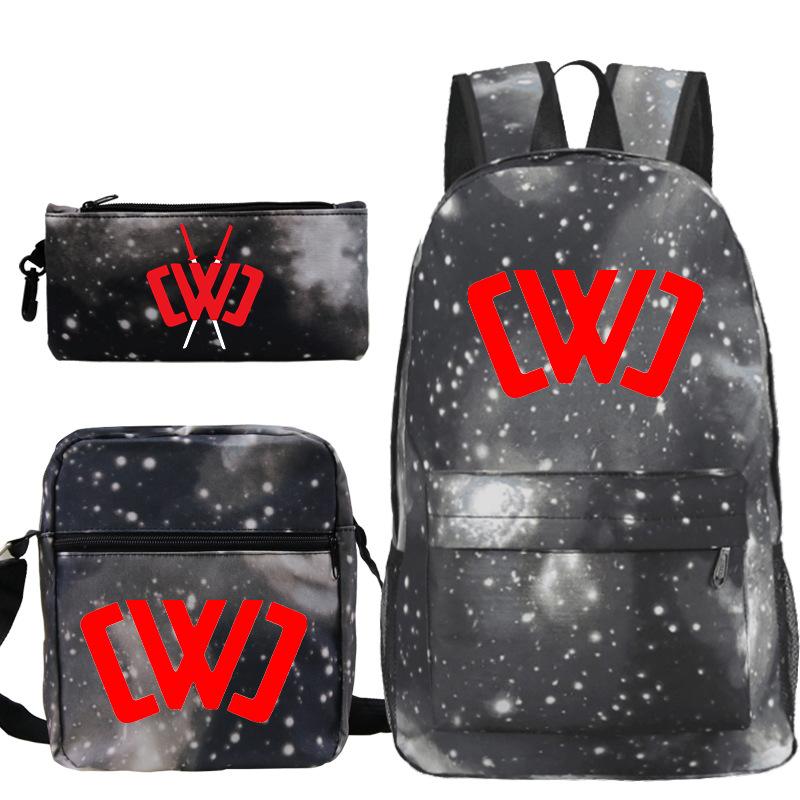 Popular game merchandise printed backpack popular student bag three-piece set