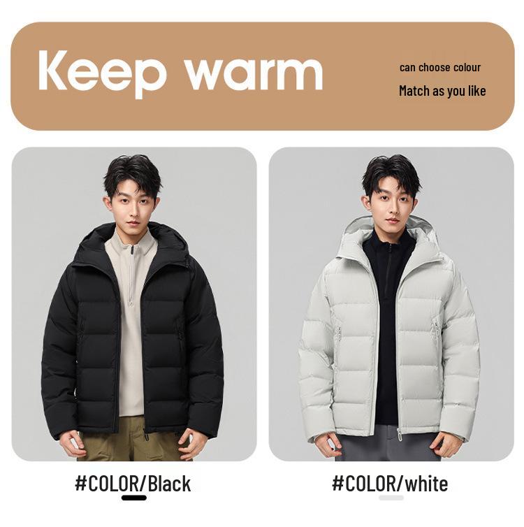 Custom Logo 50% White Duck Down Outdoor Sports Jacket Men/Women - Autumn/Winter Warm Plus Velvet