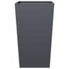 Vidaxl Donice Ogrodowe, 2 Szt., Antracytowe, 45X45X75 Cm, Stalowe