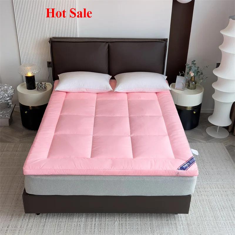 Popular slow rebound soft mattress four seasons household tatami mattress foldable solid color