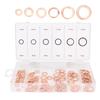 110 pcs Mixed Size Copper Washer Assortment Flat Ring Oil Brake Line Seal