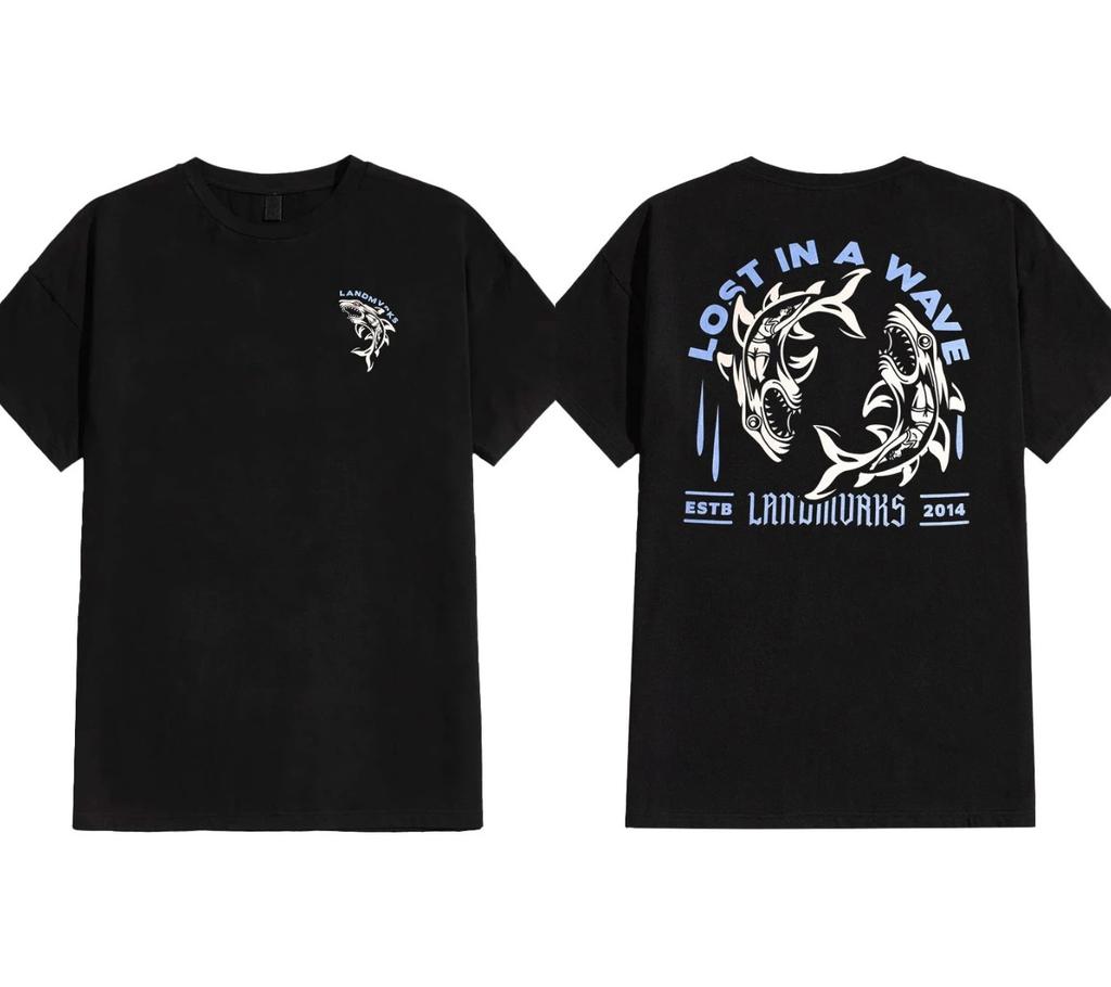 Metalcoreová kapela Landmvrks Módní doplňky Potisk Tričko Pánské Dámské Kulatý výstřih Bavlněné Tričko Volné Ležérní Oversized High-street Top