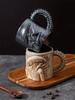 1 Peça Nova Caneca Xenomorfo 3D Plana Transferência de Calor Alienígena Xícara de Café para Casa e Escritório