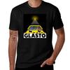 Glasto Design T-Shirt Lässig Basic Street Style T-Shirt