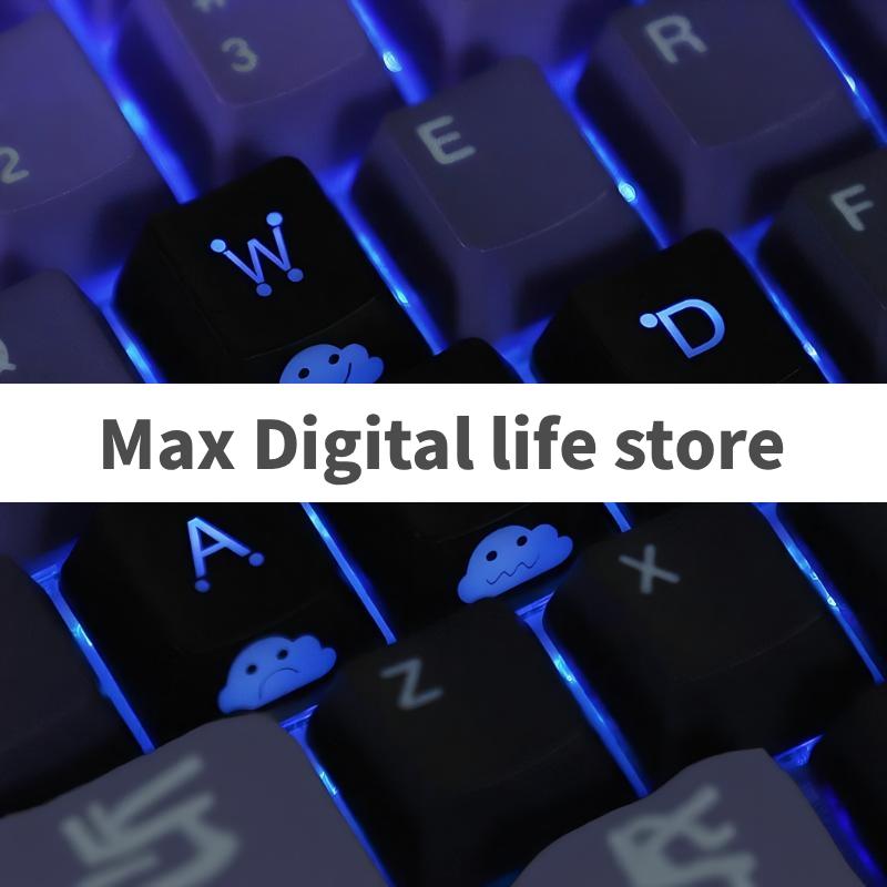 4Pcs WASD Arrow Broadside Lighting Key Cap For Mechanical Keyboard Compatible With MX Switch Cute Emo Keycap Set