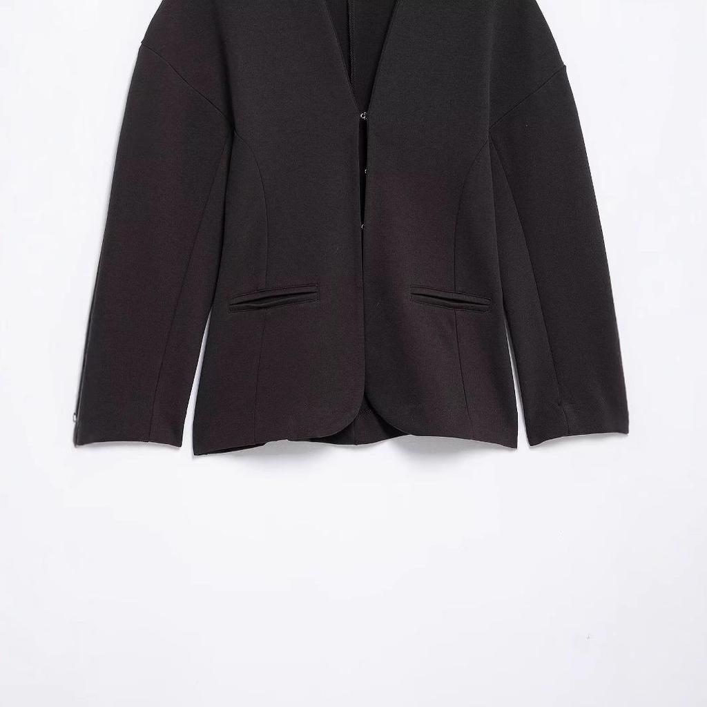 2025 Spring Women's European & American Style Double-Sided Long Sleeve Suit Jacket