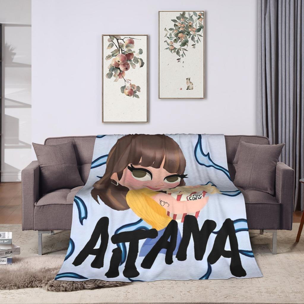 Spanish Singer Cute Aitanaed Album Flannel Blankets Soft Throw Blanket for Couch Bed Travel Pattern Bedspread Sofa Bed Cover