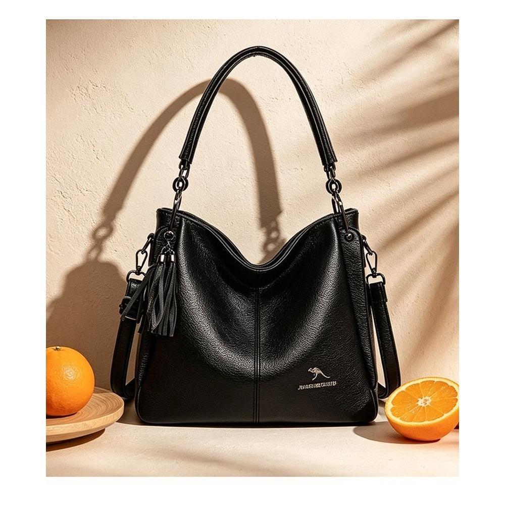 Lightweight Large Capacity Faux Leather Multipurpose Storage Bag for Daily Use