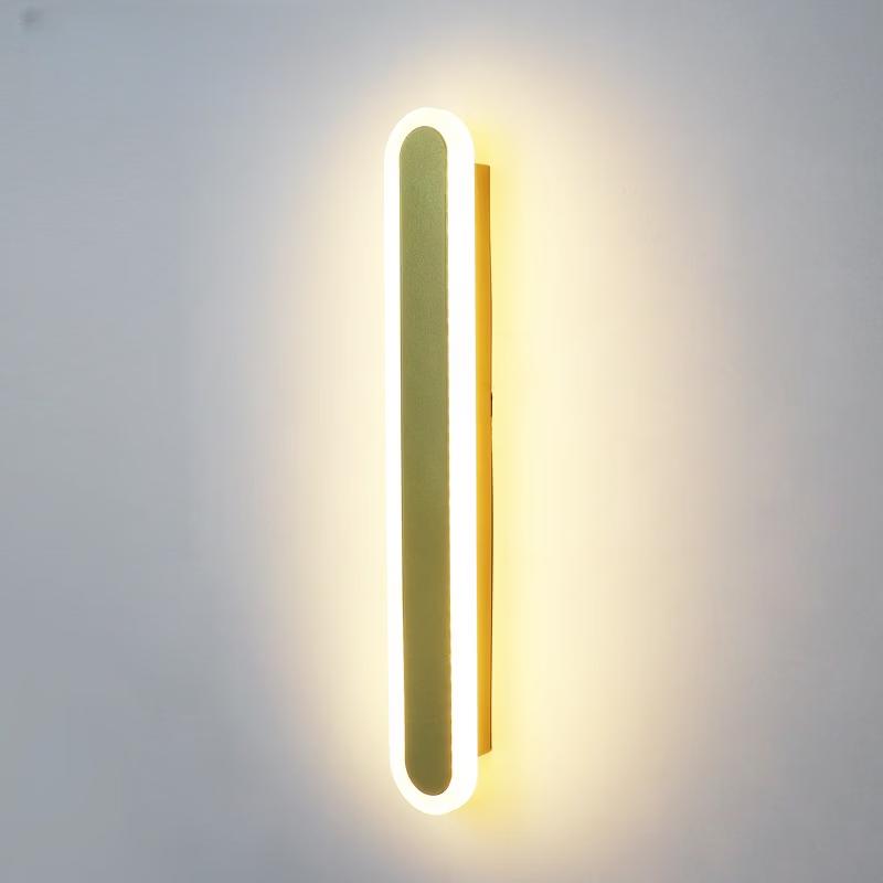 

Oeny Modern Round Corner Gold LED Wall Lamp