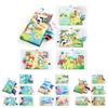 Ocean Animals Tail Cloth Book English Baby Early Education Tearable Sound Paper