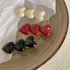 Super Cute Sweet Heart Duckbill Clip Fashion Lovely Women Girls Bangs Side Hairpin Korean Simple Metal Hair Styling Accessories